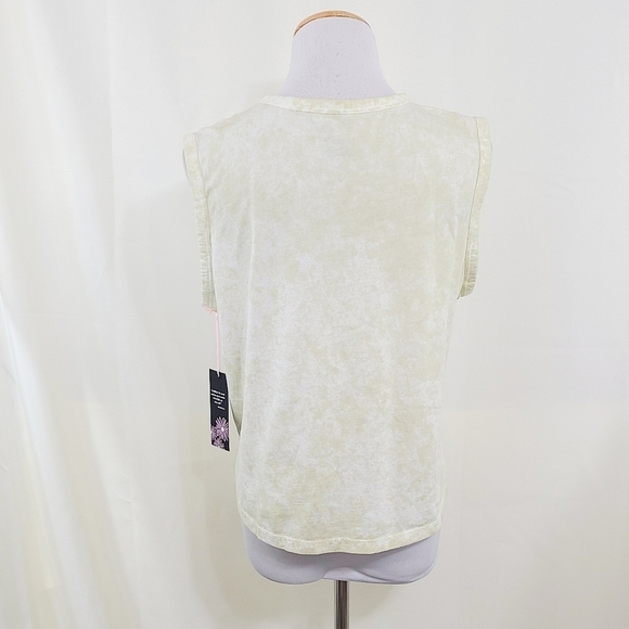 Rachel Zoe tie dye tank top lime green NEW - Picture 2 of 7